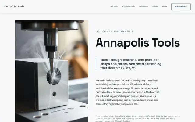 Screenshot of annapolistools.com